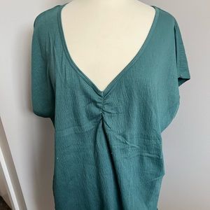 NWT Ava & Viv Teal Green Top 2x